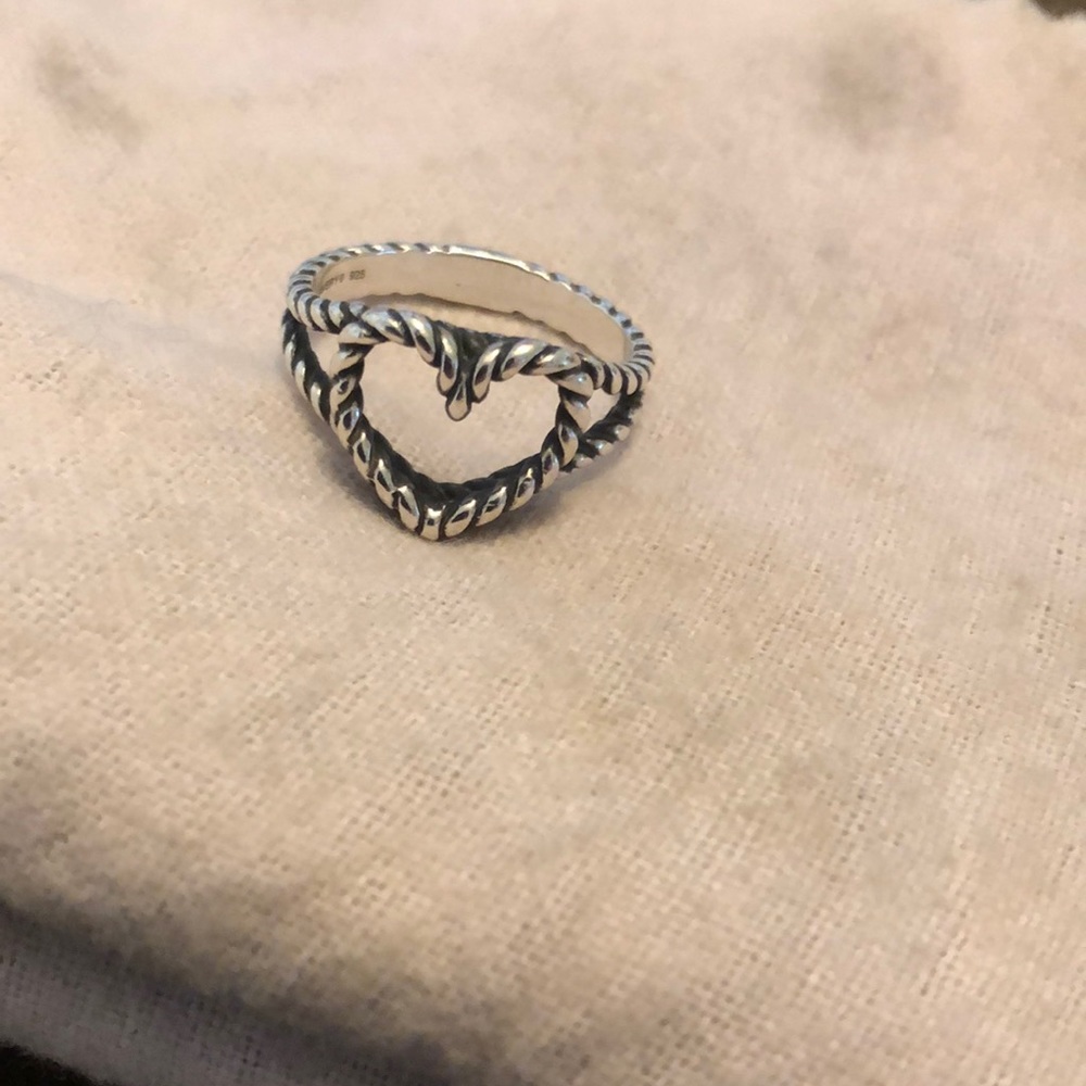 James Avery wire rope ring